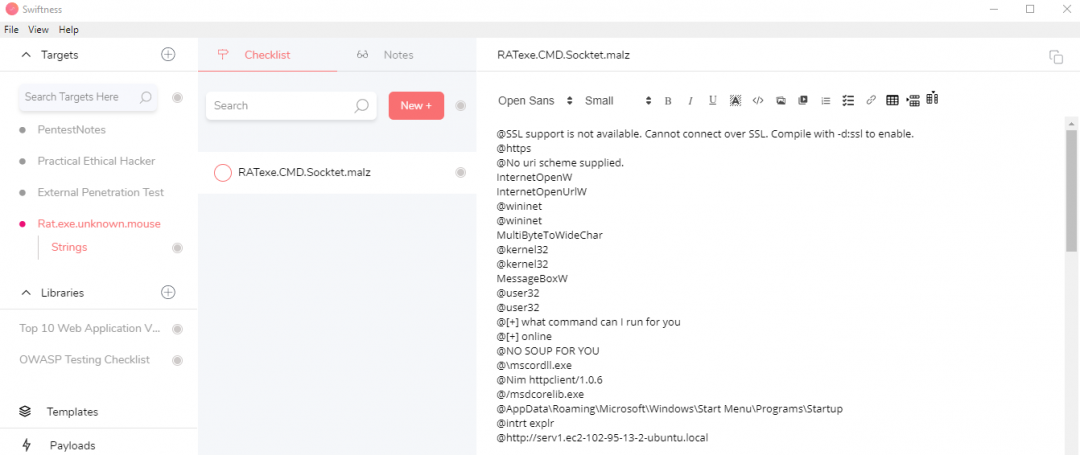 FLOSSoutput