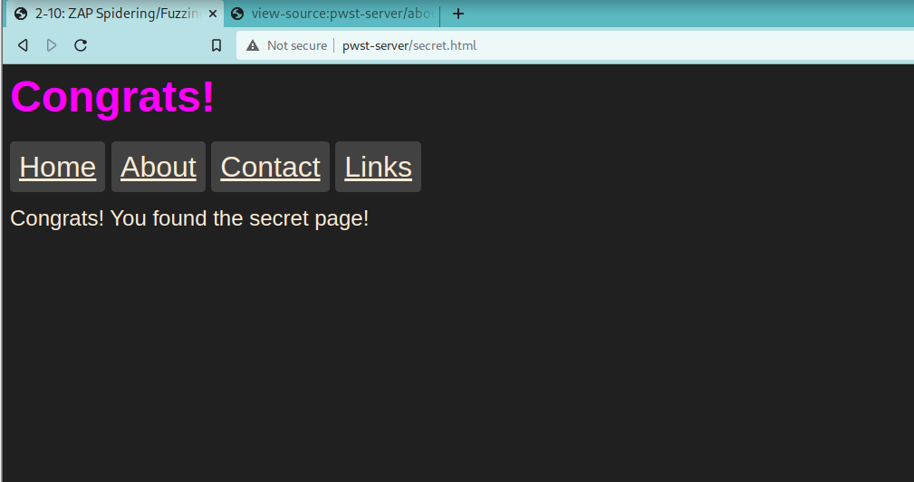 secretHTML